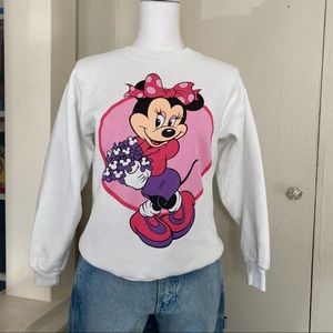 Rare 1990s Disney store Minnie mouse crewneck sweatshirt